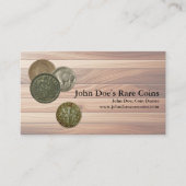 Coin Dealer Business Card Visitekaartje (Voorkant)