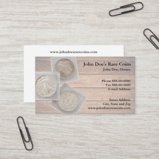 Coin Dealer Business Card Visitekaartje
