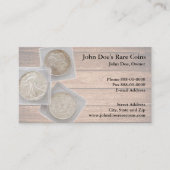 Coin Dealer Business Card Visitekaartje (Voorkant)