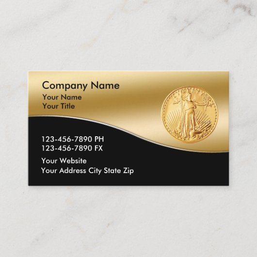 Coin Dealer Numismatische Visitekaartjes (Voorkant)