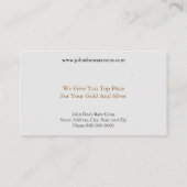 Coin Dealer Visitekaartje (Achterkant)