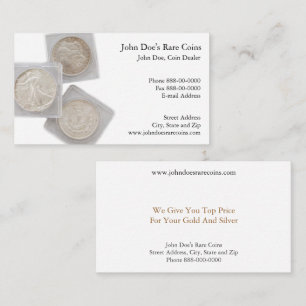 Coin Dealer Visitekaartje