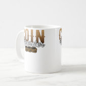 Coin Hoarder Coins Numismatist Collector Koffiemok (Voorkant links)