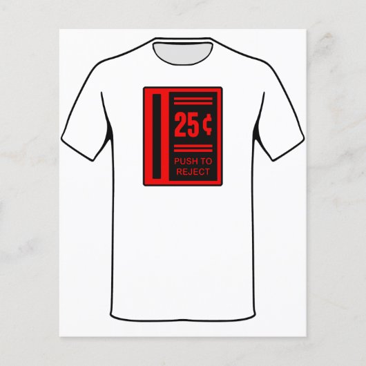 Coin invoegen om Arcade Video Game af te spelen (Voorkant)