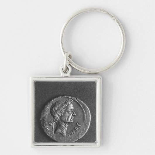 Coin met een portret van Julius Caesar Sleutelhanger (Voorkant)