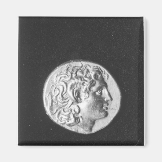 Coin met het hoofd van Alexander de Grote Magneet (Voorkant)