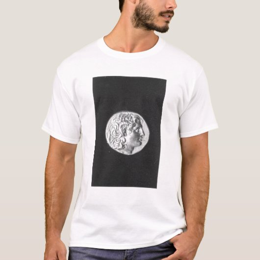 Coin met het hoofd van Alexander de Grote T-shirt (Voorkant)