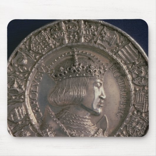 Coin met het portret van Charles V Muismat (Voorkant)