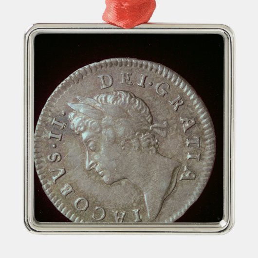 Coin of James II Metalen Ornament (Voorkant)