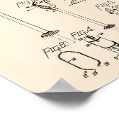Coin Parking Meter 1938 Patent Art Old Peper Poster (Hoek)