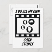 Coin Stunts Briefkaart (Voorkant / Achterkant)