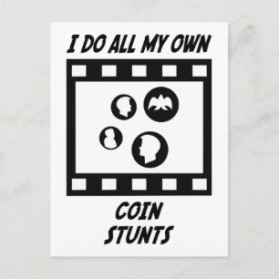 Coin Stunts Briefkaart