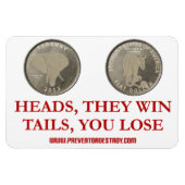 Coin Toss Magneet (Horizontaal)