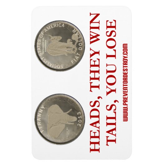 Coin Toss Magneet (Verticaal)