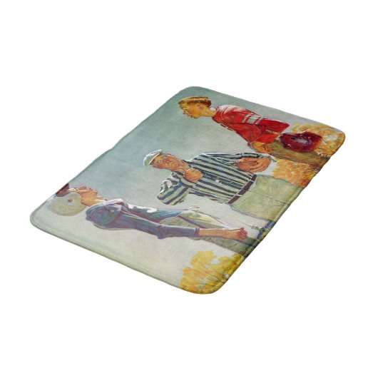 Coin Toss van Norman Rockwell Badmat (Gekanteld)