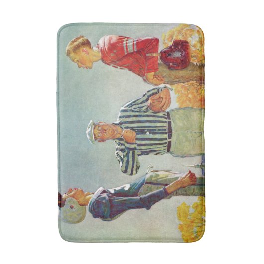 Coin Toss van Norman Rockwell Badmat (Voorkant Verticaal)