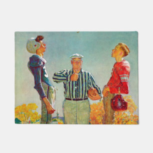 Coin Toss van Norman Rockwell Deurmat