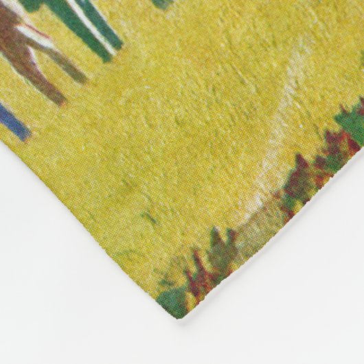 Coin Toss van Norman Rockwell Fleece Deken (Hoek)