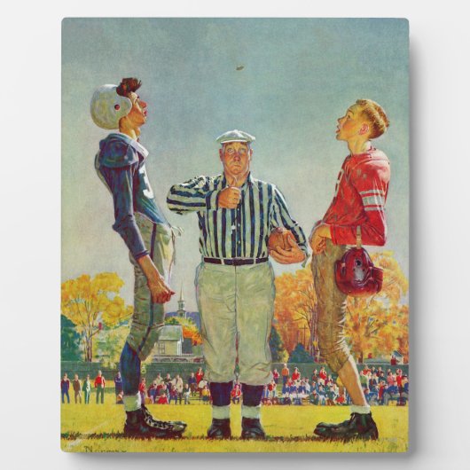 Coin Toss van Norman Rockwell Fotoplaat (Voorkant)