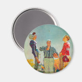 Coin Toss van Norman Rockwell Magneet (Voorkant / Achterkant)