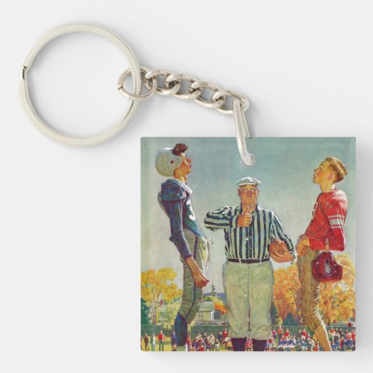 Coin Toss van Norman Rockwell Sleutelhanger (Voorkant)
