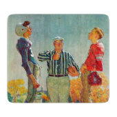 Coin Toss van Norman Rockwell Snijplank (Voorkant)