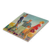 Coin Toss van Norman Rockwell Tegeltje (Zijkant)