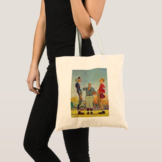 Coin Toss van Norman Rockwell Tote Bag (Voorkant (product))