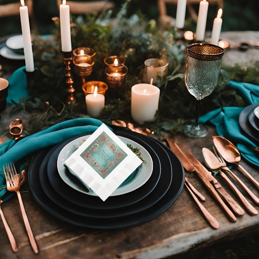 Coined Cocktail Paper Napkin Servet