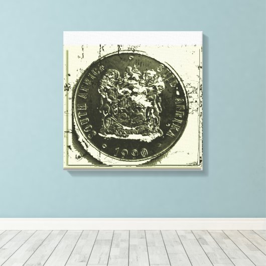 Coins Canvas Afdruk (Insitu (Houten vloer))