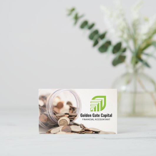 Coins | Financial Professional Visitekaartje (Staand voorkant)
