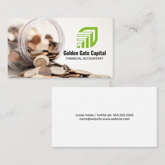 Coins | Financial Professional Visitekaartje (Voorkant / Achterkant)