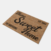 Coir Texture Home Sweet Home Persoonlijke Doormat Deurmat (Schuin)