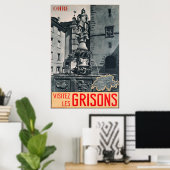 Coire, Visitez les Grisons, Travel Poster (Thuiskantoor)