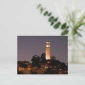 Coit Tower bij nacht Briefkaart (Staand voorkant)