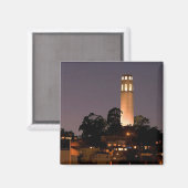 Coit Tower bij nacht Magneet (Voorkant / Achterkant)