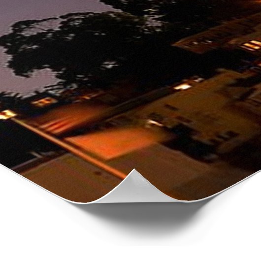 Coit Tower bij nacht Poster (Hoek)