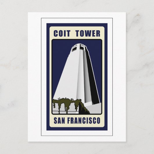 Coit Tower Briefkaart (Voorkant)