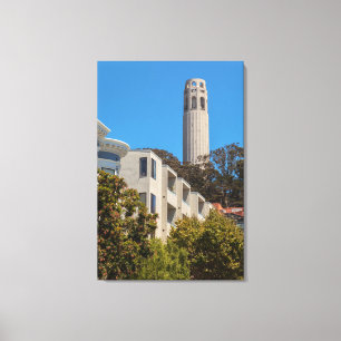 Coit Tower Canvas Afdruk