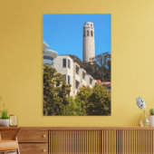 Coit Tower Canvas Afdruk (Insitu (Woonkamer))