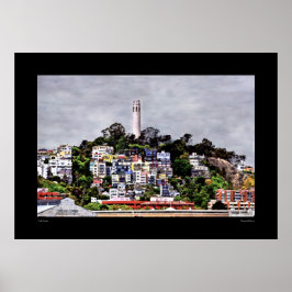 Coit Tower Kleuren Poster