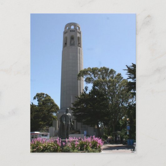 Coit Tower on Telegraph Hill in San Francisco Briefkaart (Voorkant)