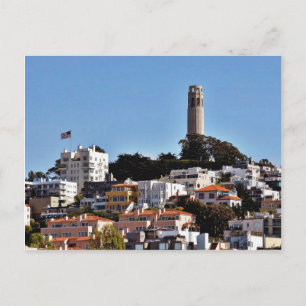 Coit Tower on Telegraph Hill in San Francisco Take Briefkaart