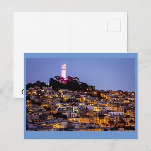 Coit Tower San Francisco Briefkaart (Voorkant / Achterkant)