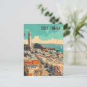 Coit Tower San Francisco Briefkaart (Staand voorkant)