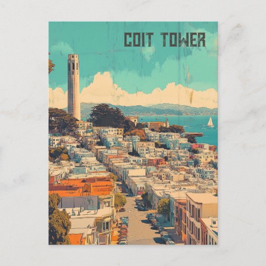 Coit Tower San Francisco Briefkaart (Voorkant)