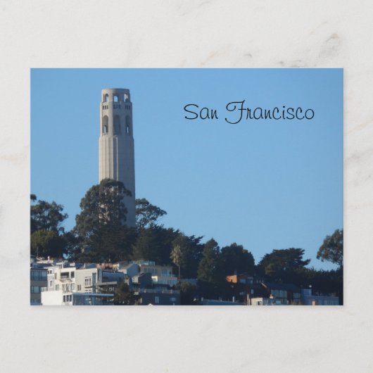 Coit Tower- San Francisco Briefkaart (Voorkant)