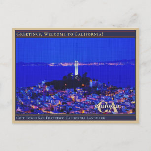 Coit Tower San Francisco California Landmark Briefkaart