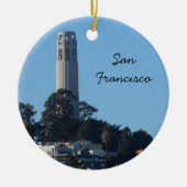 Coit Tower- San Francisco Keramisch Ornament (Voorkant)