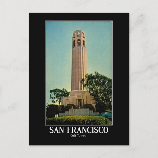 Coit Tower Uitzicht, San Francisco  Briefkaart (Voorkant)